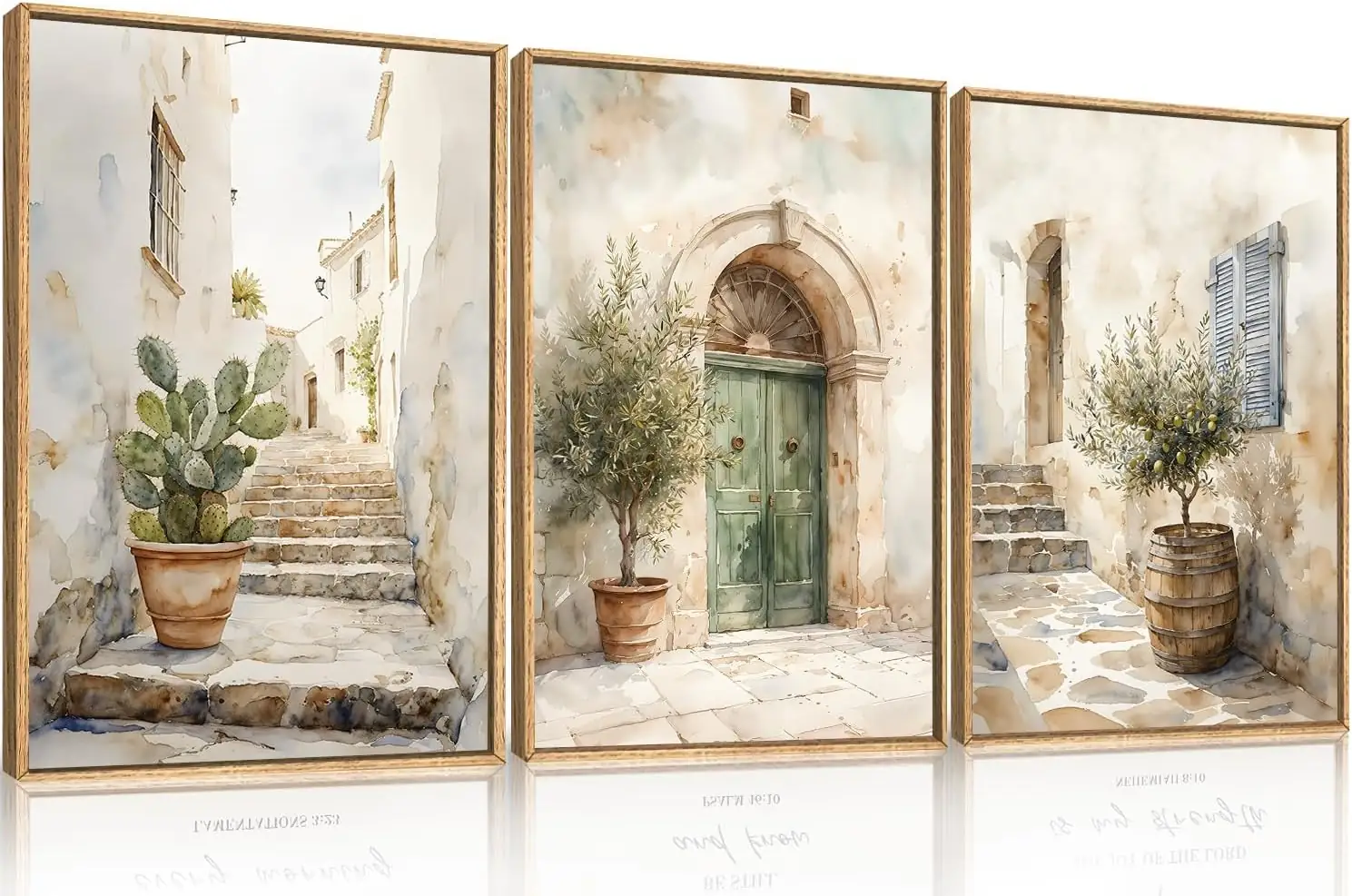 HPNIUB Vintage Italy Landscape Framed… — Photo 1