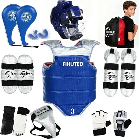 Taekwondo Sparring Gear Set with… — Photo 1