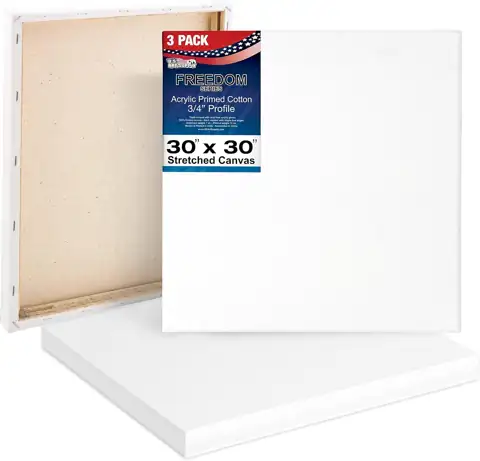 U.S. Art Supply 30"x30" Stretched… — Photo 1
