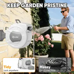 Retractable Garden Hose Reel 1/2"… — Photo 2