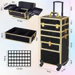 Somduy Rolling Makeup Case with… — Photo 2