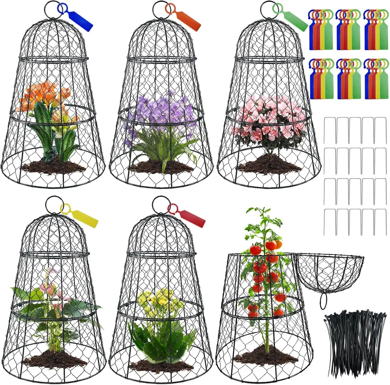 6 Pcs Garden Cloches: 17.7"H… — Photo 1