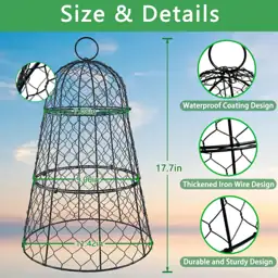 6 Pcs Garden Cloches: 17.7"H… — Photo 2
