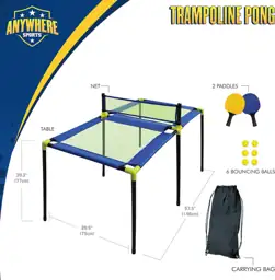 Anywhere Sports Portable Trampoline Ping… — Photo 2