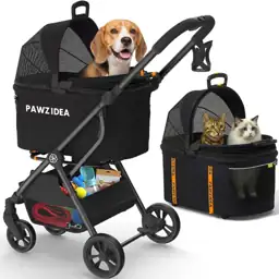 PAWZIDEA Pet Stroller 4-in-1, Foldable… — Photo 1