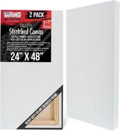 U.S. Art Supply 24"x48" Stretched… — Photo 1