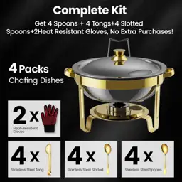 Gold Chafing Dishes for Buffet… — Photo 2