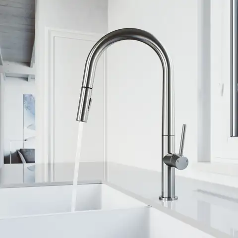 VIGO Greenwich Stainless Steel 1-Handle… — Photo 1