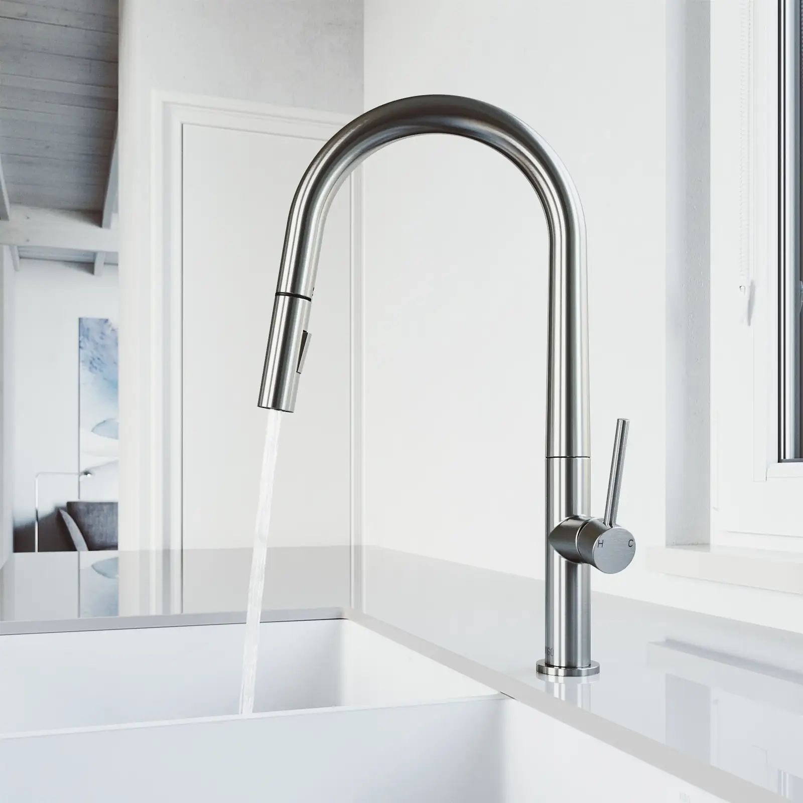VIGO Greenwich Stainless Steel 1-Handle… — Photo 1