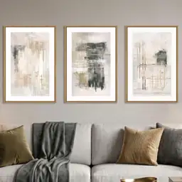 Ausril Large Neutral Abstract Beige… — Photo 2