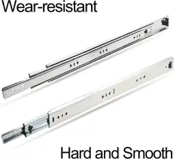 1 Pair 40-Inch 260 lb Drawer Slides with Stainless Screws, Full ...