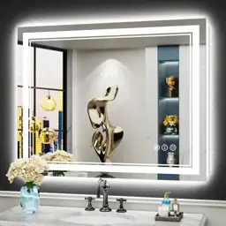 40x32 LED Bathroom Mirror, Backlit… — Photo 1
