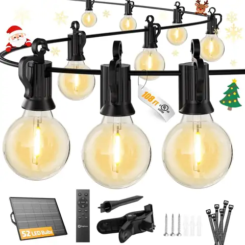 Brightown 108FT 52LED Solar String… — Photo 1