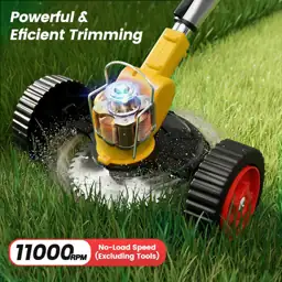 24V Cordless Weed Wacker with 2 x 2.0Ah Batteries, 5 Types Blades ...