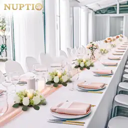 NUPTIO White Flower Wreath for… — Photo 2