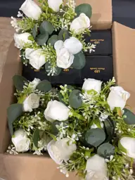NUPTIO White Flower Wreath for… — Photo 4