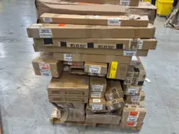 Pallet of assorted faux wood… — Photo 3