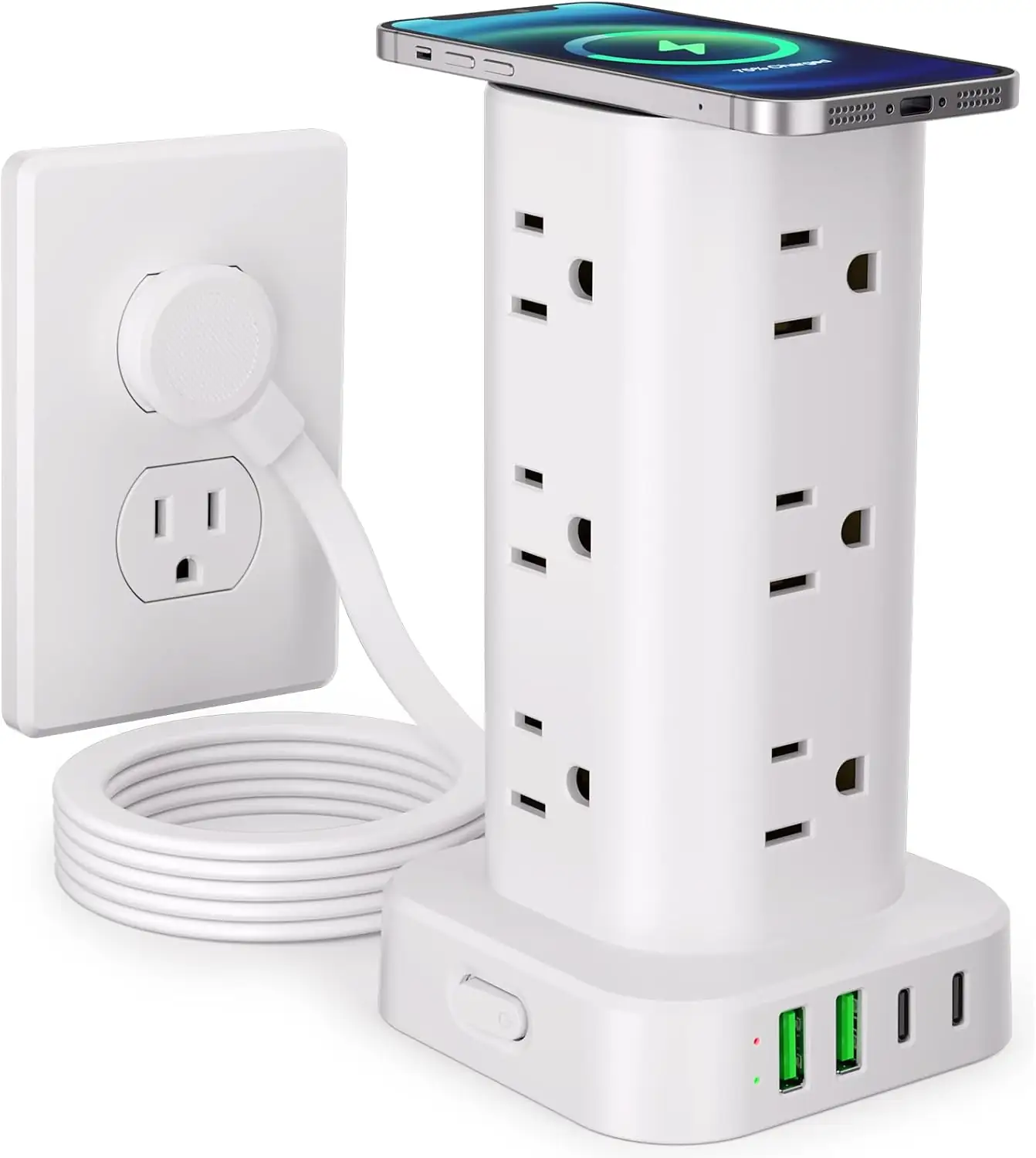 6FT Power Strip Tower with… — Photo 1