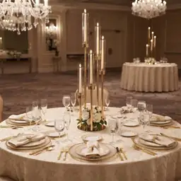 35in Gold Candelabra Centerpieces (10-Piece)… — Photo 2