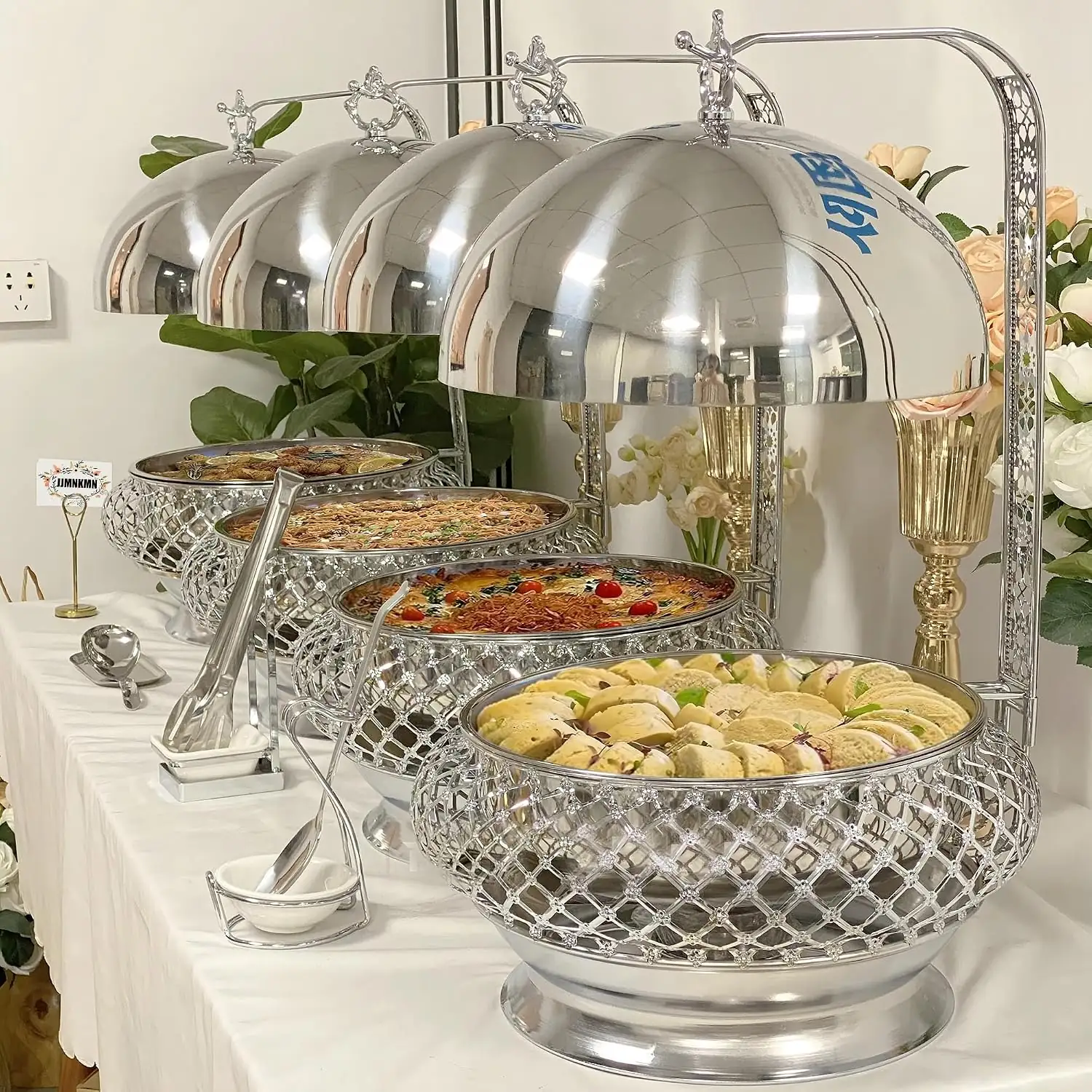 8QT Silver Party Table Warmer… — Photo 1