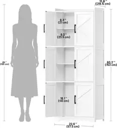 Akxomel 60.2'H Tall Bathroom Storage… — Photo 2