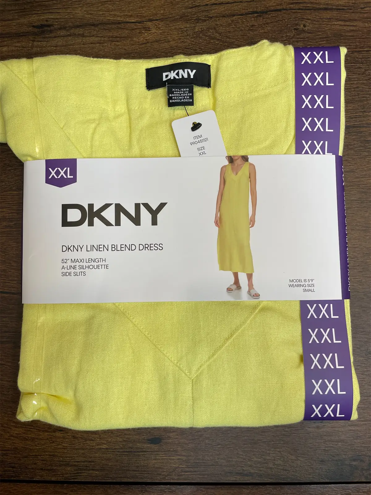 DKNY Linen Blend Dress — Photo 1