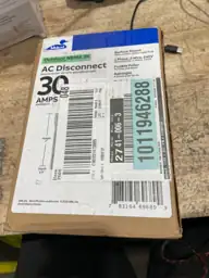30-Amp 120/240-Volt Fused AC Disconnect — Photo 5
