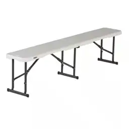 Almond Resin 6 ft. Fold-In-Half… — Photo 1