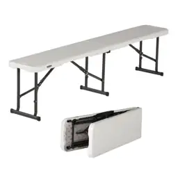 Almond Resin 6 ft. Fold-In-Half… — Photo 2