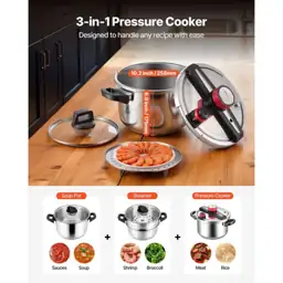 10 qt Pressure Cooker Stainless… — Photo 2