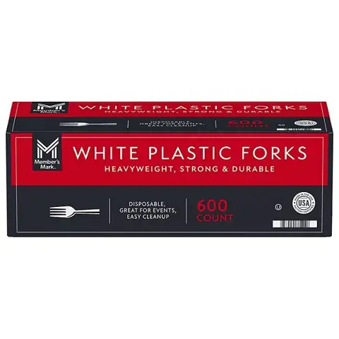 Member's Mark White Plastic Forks,… — Photo 1