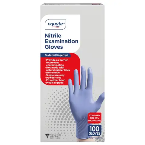 Equate Nitrile Disposable Exam Gloves,… — Photo 1