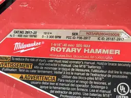 Milwaukee 18V Cordless SDS-Max Rotary… — Photo 5