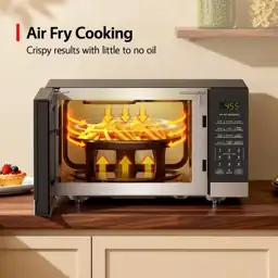 Mainstays 0.9 Cu Ft 3-in-1 Air Fry Convection Microwave Oven, 900 Watts ...