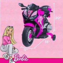 6V Barbie Motorcycle Ride on,… — Photo 2