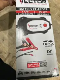 VECTOR 4 Amp Battery Charger/Maintainer — Photo 3