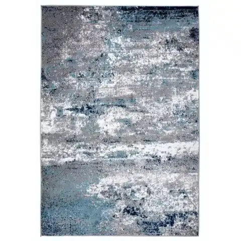Distressed Modern Abstract Watercolor Blue… — Photo 1