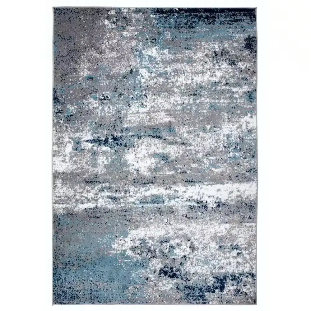 Distressed Modern Abstract Watercolor Blue… — Photo 1