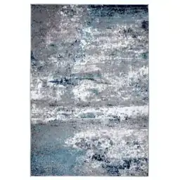 Distressed Modern Abstract Watercolor Blue… — Photo 1