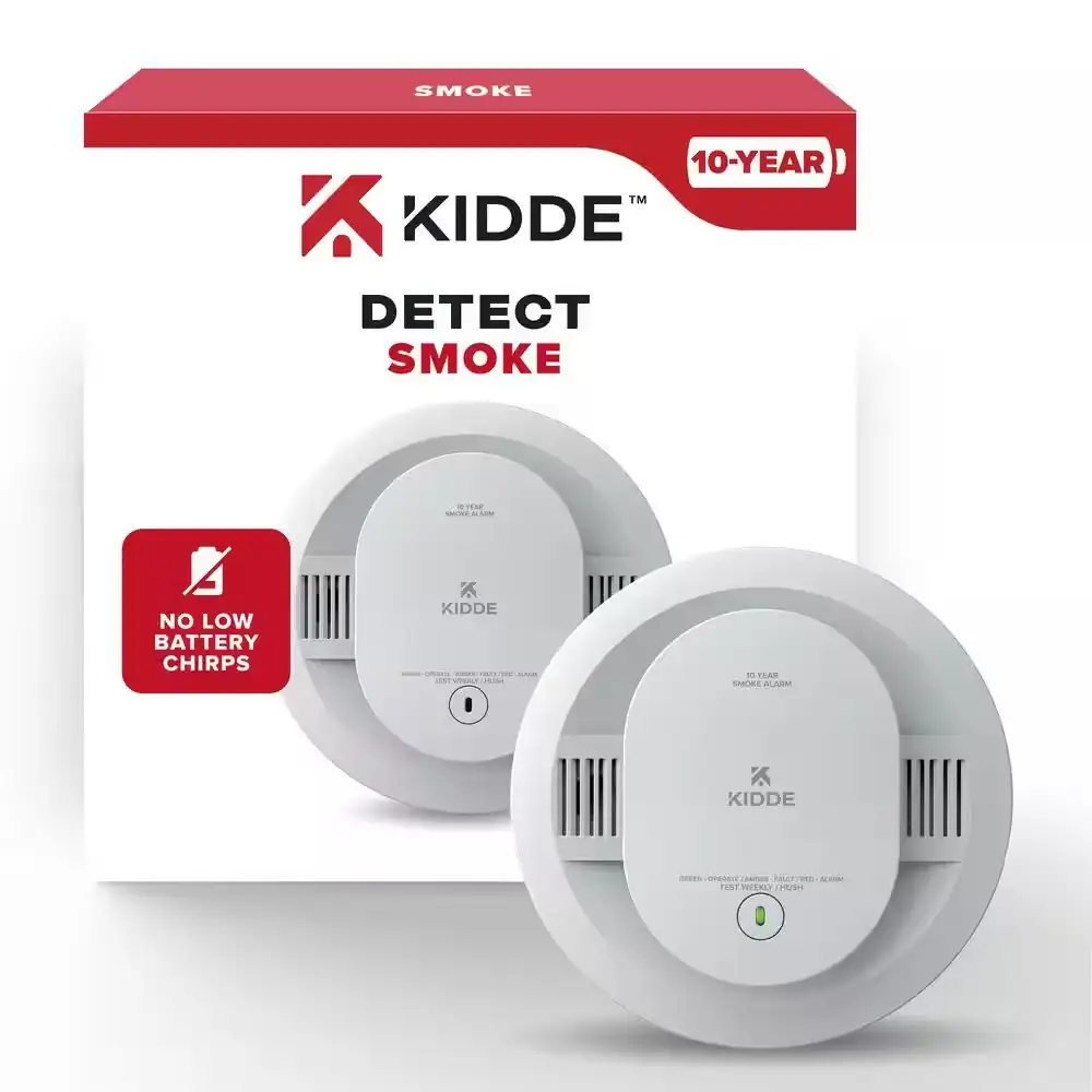10-Year Battery Powered Smoke Detector… — Photo 1