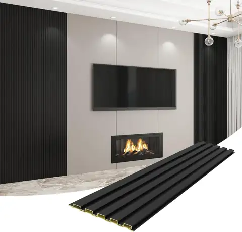 Slat Wall Panel 8-Pack, 118'x6.3',… — Photo 1