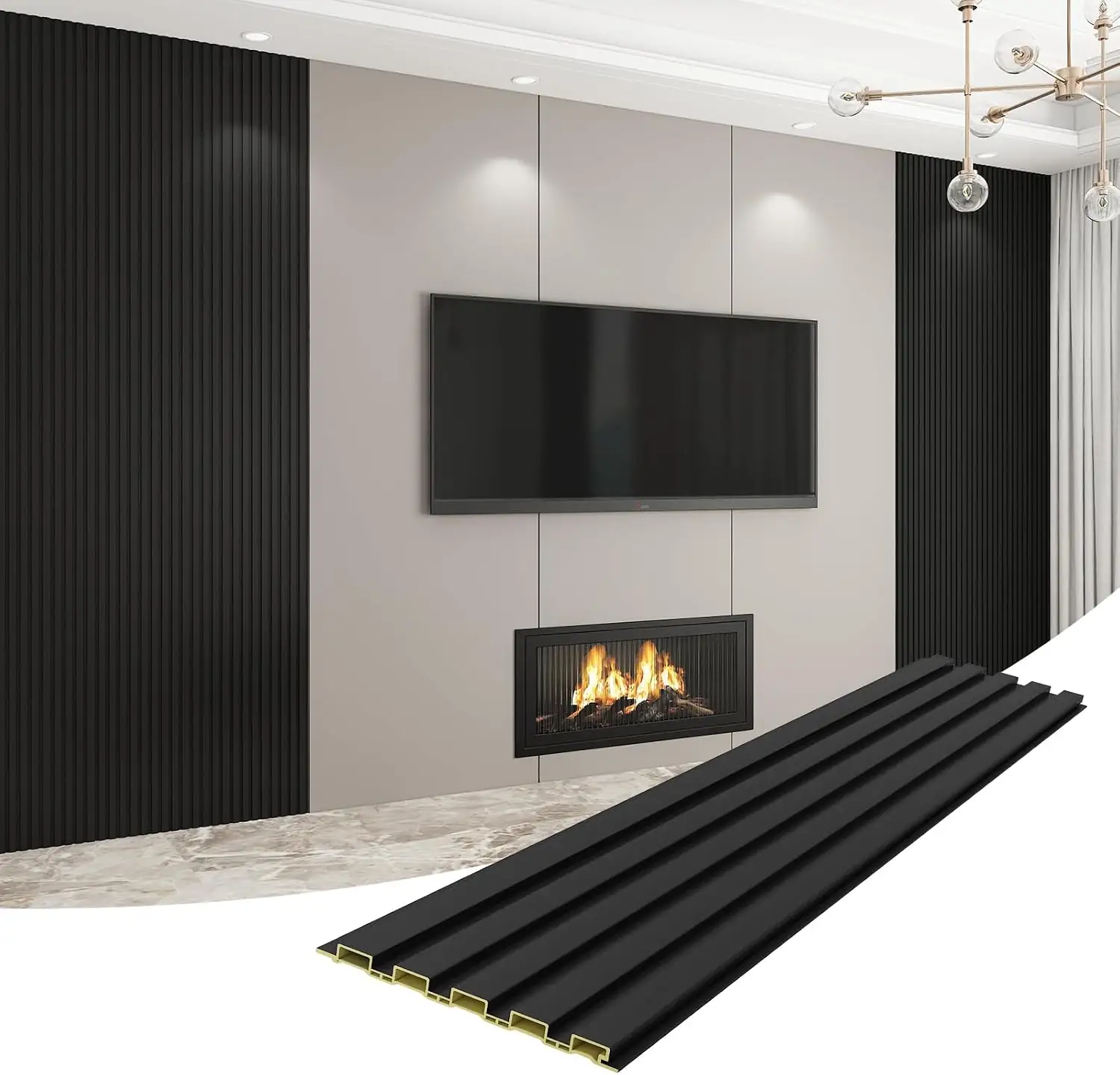 Slat Wall Panel 8-Pack, 118'x6.3',… — Photo 1