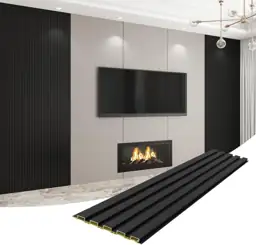 Slat Wall Panel 8-Pack, 118'x6.3',… — Photo 1