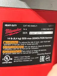 SDS-MAX Demolition Hammer — Photo 5