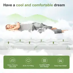 Twin XL Mattress Topper, Bamboo… — Photo 2