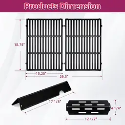 2 Pack Cast Iron Grate… — Photo 2