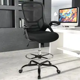 HYLONE Drafting Chair, High-Back Mesh,… — Photo 2