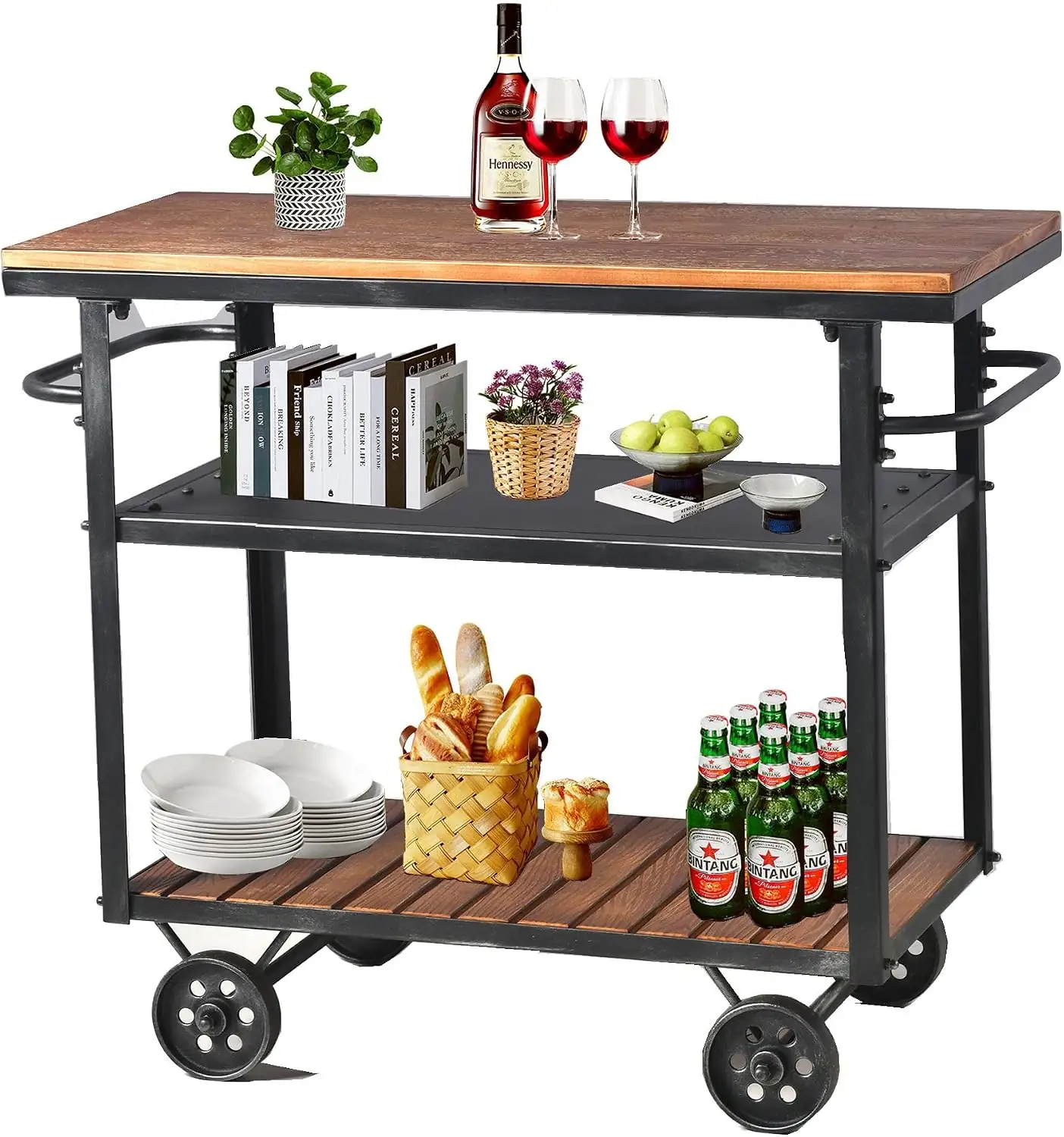 Industrial 3-Tier Rolling Utility Storage… — Photo 1