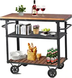 Industrial 3-Tier Rolling Utility Storage… — Photo 1