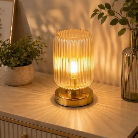 Cordless Glass Table Lamp, 3… — Photo 1